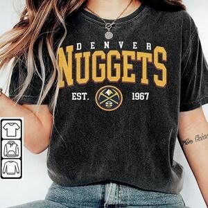 Denver Nuggets Shirt, Crewneck Denver Nuggets Retro Jk68